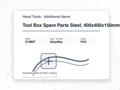 Tool Box Spare Parts Steel, 400x400x150mm - Hand Tools - Additional Items - IMPA 613807 - UOM PCS