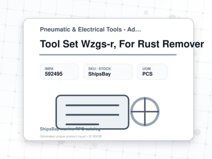 Tool Set Wzgs-r, For Rust Remover - Pneumatic & Electrical Tools - Additional Items - IMPA 592495 - UOM PCS
