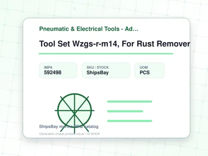 Tool Set Wzgs-r-m14, For Rust Remover - Pneumatic & Electrical Tools - Additional Items - IMPA 592498 - UOM PCS