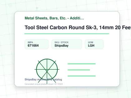 Tool Steel Carbon Round Sk-3, 14mm 20 Feet - Metal Sheets, Bars, Etc. - Additional Items - IMPA 671664 - UOM LGH