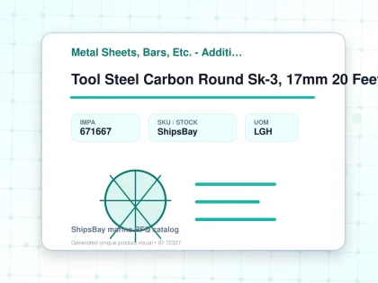 Tool Steel Carbon Round Sk-3, 17mm 20 Feet - Metal Sheets, Bars, Etc. - Additional Items - IMPA 671667 - UOM LGH