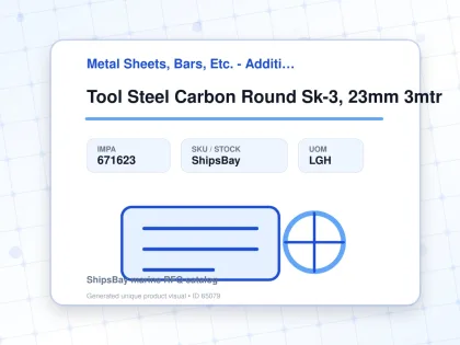Tool Steel Carbon Round Sk-3, 23mm 3mtr - Metal Sheets, Bars, Etc. - Additional Items - IMPA 671623 - UOM LGH