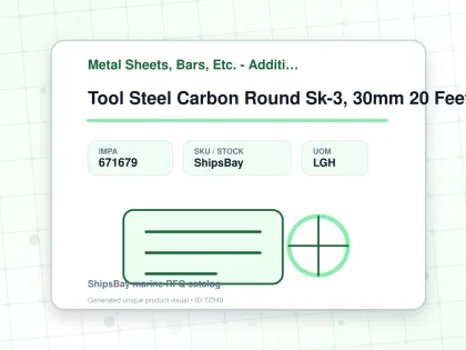 Tool Steel Carbon Round Sk-3, 30mm 20 Feet - Metal Sheets, Bars, Etc. - Additional Items - IMPA 671679 - UOM LGH
