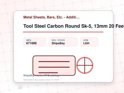 Tool Steel Carbon Round Sk-5, 13mm 20 Feet - Metal Sheets, Bars, Etc. - Additional Items - IMPA 671688 - UOM LGH