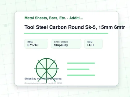Tool Steel Carbon Round Sk-5, 15mm 6mtr - Metal Sheets, Bars, Etc. - Additional Items - IMPA 671740 - UOM LGH