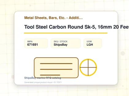 Tool Steel Carbon Round Sk-5, 16mm 20 Feet - Metal Sheets, Bars, Etc. - Additional Items - IMPA 671691 - UOM LGH