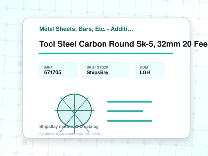 Tool Steel Carbon Round Sk-5, 32mm 20 Feet - Metal Sheets, Bars, Etc. - Additional Items - IMPA 671705 - UOM LGH