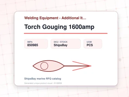 Torch Gouging 1600amp - Welding Equipment - Additional Items - IMPA 850985 - UOM PCS