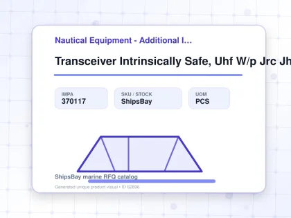 Transceiver Intrinsically Safe, Uhf W/p Jrc Jhs-431 400mhz 2w - Nautical Equipment - Additional Items - IMPA 370117 - UOM PCS