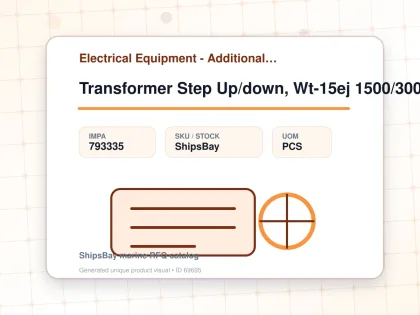 Transformer Step Up/down, Wt-15ej 1500/3000watt - Electrical Equipment - Additional Items - IMPA 793335 - UOM PCS