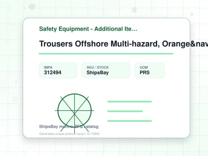 Trousers Offshore Multi-hazard, Orange&navy L - Safety Equipment - Additional Items - IMPA 312494 - UOM PRS