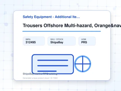 Trousers Offshore Multi-hazard, Orange&navy Xl - Safety Equipment - Additional Items - IMPA 312495 - UOM PRS