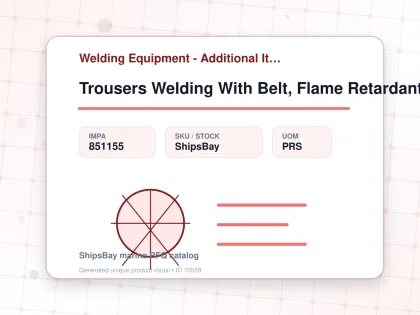 Trousers Welding With Belt, Flame Retardant M - Welding Equipment - Additional Items - IMPA 851155 - UOM PRS