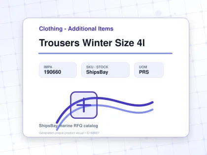 Trousers Winter Size 4l - Clothing - Additional Items - IMPA 190660 - UOM PRS