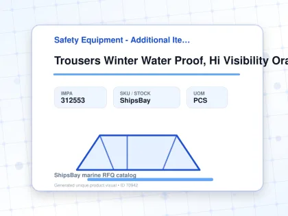 Trousers Winter Water Proof, Hi Visibility Orange/grey M - Safety Equipment - Additional Items - IMPA 312553 - UOM PCS