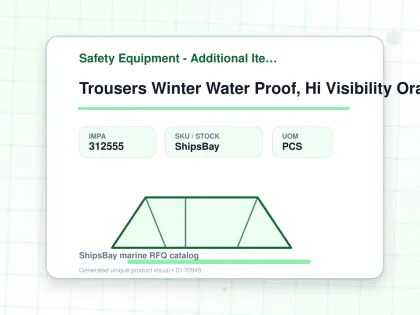 Trousers Winter Water Proof, Hi Visibility Orange/grey Xl - Safety Equipment - Additional Items - IMPA 312555 - UOM PCS