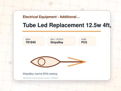 Tube Led Replacement 12.5w 4ft, - Electrical Equipment - Additional Items - IMPA 791945 - UOM PCS