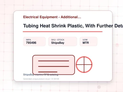 Tubing Heat Shrink Plastic, With Further Details - Electrical Equipment - Additional Items - IMPA 795496 - UOM MTR