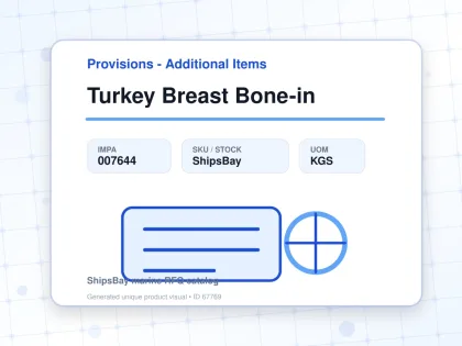 Turkey Breast Bone-in - Provisions - Additional Items - IMPA 007644 - UOM KGS