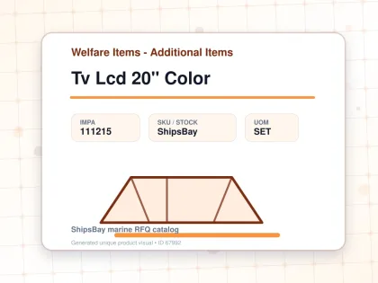 Tv Lcd 20" Color - Welfare Items - Additional Items - IMPA 111215 - UOM SET