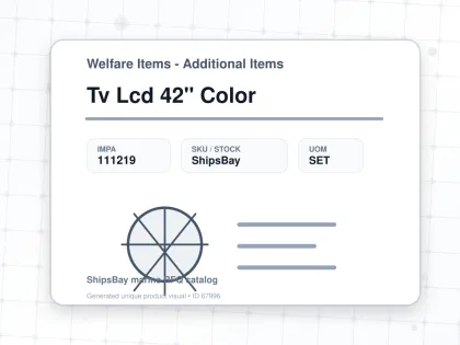Tv Lcd 42" Color - Welfare Items - Additional Items - IMPA 111219 - UOM SET