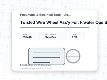Twisted Wire Wheel Ass'y For, F/water Ope Scalemachine 300mm - Pneumatic & Electrical Tools - Additional Items - IMPA 592416 - UOM PCS