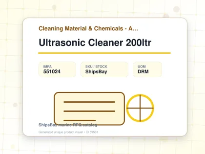 Ultrasonic Cleaner 200ltr - Cleaning Material & Chemicals - Additional Items - IMPA 551024 - UOM DRM