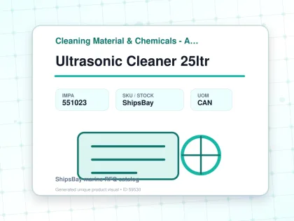 Ultrasonic Cleaner 25ltr - Cleaning Material & Chemicals - Additional Items - IMPA 551023 - UOM CAN