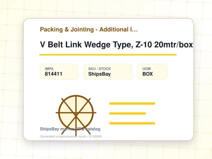 V Belt Link Wedge Type, Z-10 20mtr/box - Packing & Jointing - Additional Items - IMPA 814411 - UOM BOX