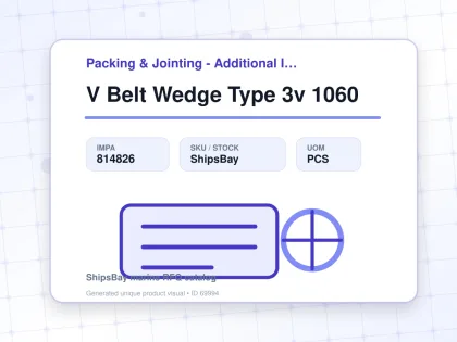 V Belt Wedge Type 3v 1060 - Packing & Jointing - Additional Items - IMPA 814826 - UOM PCS