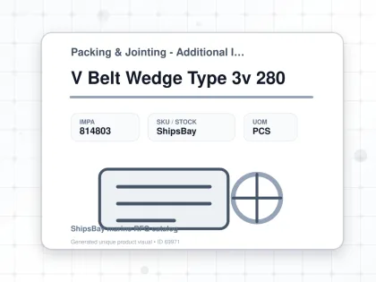 V Belt Wedge Type 3v 280 - Packing & Jointing - Additional Items - IMPA 814803 - UOM PCS