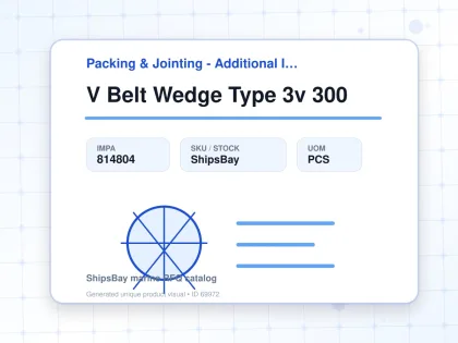 V Belt Wedge Type 3v 300 - Packing & Jointing - Additional Items - IMPA 814804 - UOM PCS