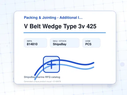 V Belt Wedge Type 3v 425 - Packing & Jointing - Additional Items - IMPA 814810 - UOM PCS