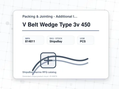 V Belt Wedge Type 3v 450 - Packing & Jointing - Additional Items - IMPA 814811 - UOM PCS