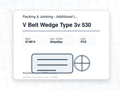 V Belt Wedge Type 3v 530 - Packing & Jointing - Additional Items - IMPA 814814 - UOM PCS