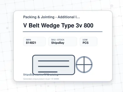 V Belt Wedge Type 3v 800 - Packing & Jointing - Additional Items - IMPA 814821 - UOM PCS