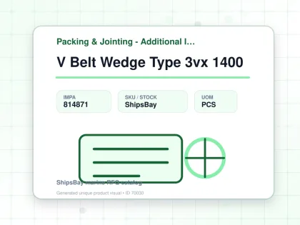 V Belt Wedge Type 3vx 1400 - Packing & Jointing - Additional Items - IMPA 814871 - UOM PCS