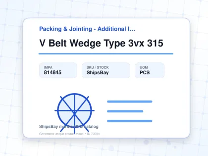 V Belt Wedge Type 3vx 315 - Packing & Jointing - Additional Items - IMPA 814845 - UOM PCS