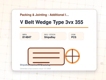 V Belt Wedge Type 3vx 355 - Packing & Jointing - Additional Items - IMPA 814847 - UOM PCS