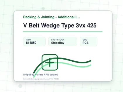 V Belt Wedge Type 3vx 425 - Packing & Jointing - Additional Items - IMPA 814850 - UOM PCS