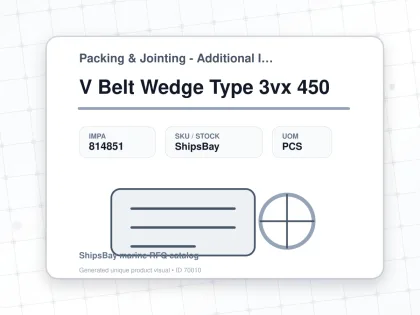 V Belt Wedge Type 3vx 450 - Packing & Jointing - Additional Items - IMPA 814851 - UOM PCS