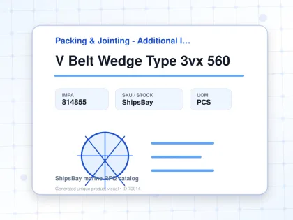 V Belt Wedge Type 3vx 560 - Packing & Jointing - Additional Items - IMPA 814855 - UOM PCS