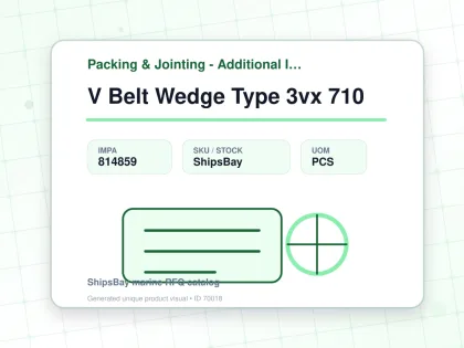 V Belt Wedge Type 3vx 710 - Packing & Jointing - Additional Items - IMPA 814859 - UOM PCS