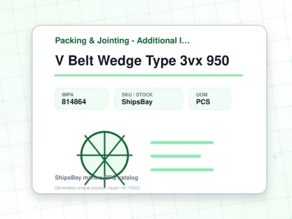 V Belt Wedge Type 3vx 950 - Packing & Jointing - Additional Items - IMPA 814864 - UOM PCS