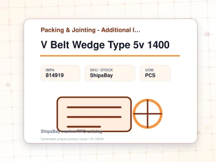 V Belt Wedge Type 5v 1400 - Packing & Jointing - Additional Items - IMPA 814919 - UOM PCS