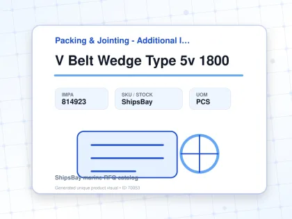 V Belt Wedge Type 5v 1800 - Packing & Jointing - Additional Items - IMPA 814923 - UOM PCS
