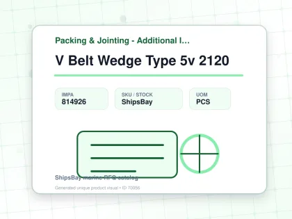 V Belt Wedge Type 5v 2120 - Packing & Jointing - Additional Items - IMPA 814926 - UOM PCS