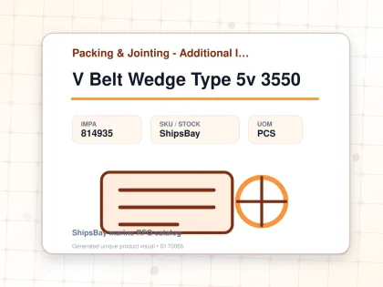 V Belt Wedge Type 5v 3550 - Packing & Jointing - Additional Items - IMPA 814935 - UOM PCS