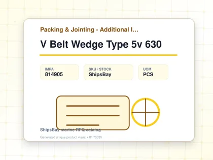 V Belt Wedge Type 5v 630 - Packing & Jointing - Additional Items - IMPA 814905 - UOM PCS