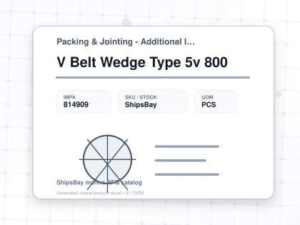 V Belt Wedge Type 5v 800 - Packing & Jointing - Additional Items - IMPA 814909 - UOM PCS